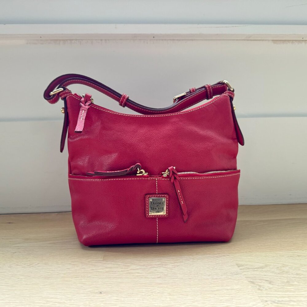 Dooney & Bourke Red Leather Shoulder Bag